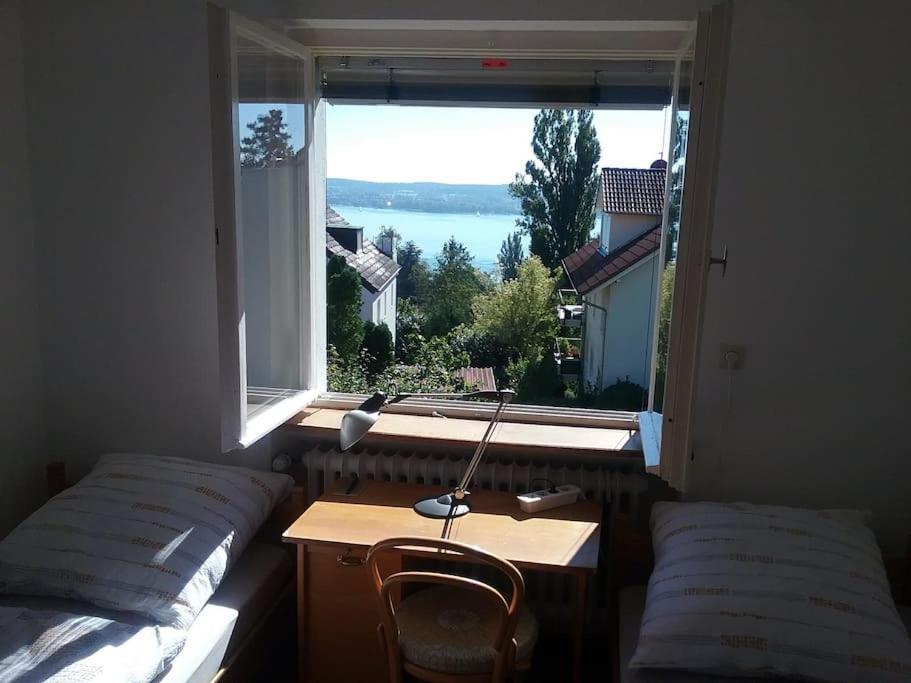 Erholung Mit Seesicht, Terrasse Und Garten Uberlingen Luaran gambar